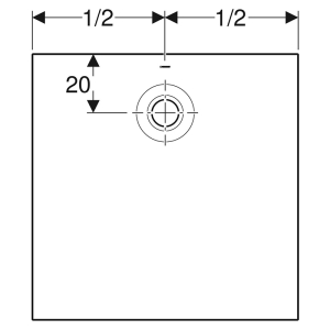 Поддон Olona 90x90 белый