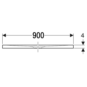 Поддон Olona 90x90 белый