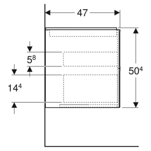 Шафка One для раковини 60