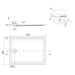Піддон Tako Slim 120x90