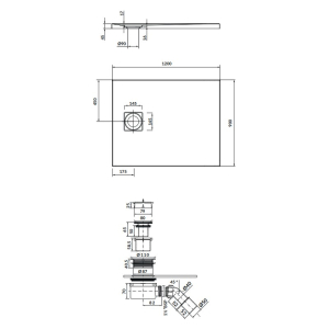 Поддон Tako Slim 120x80