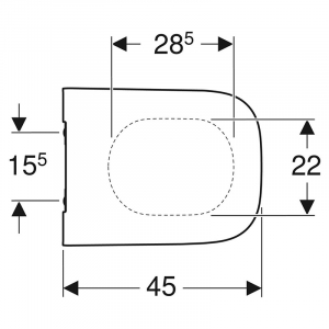 Сиденье Smyle Square Slim