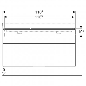 Шафка Smyle Square для раковини 120