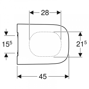 Сиденье Smyle Square Slim