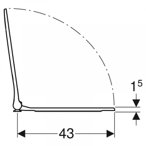 Сиденье Smyle Square Slim