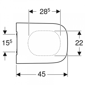 Сиденье Smyle Square Slim