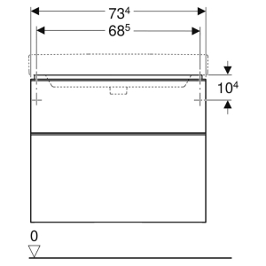 Шкафчик Smyle Square для раковины 75