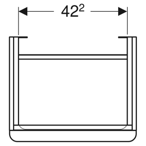 Шафка Smyle Square для раковини 50