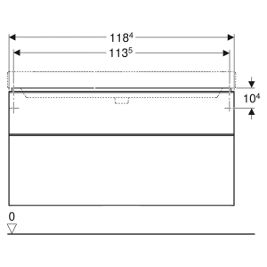 Шафка Smyle Square для раковини 120