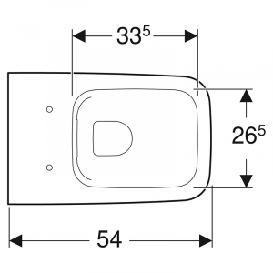 Чаша унітаза iCon Square Rimfree