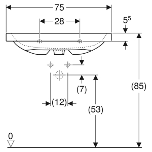 Раковина iCon Light 75