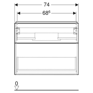 Шкафчик iCon для раковины 75