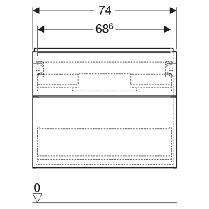 Шкафчик iCon для раковины 75