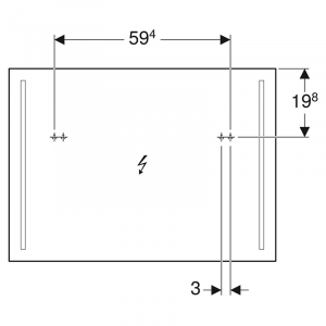 Зеркало Option Basic 90