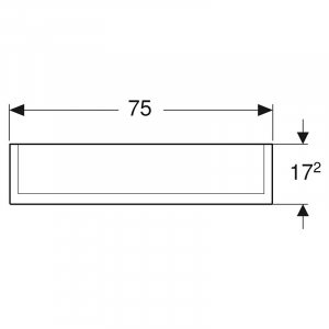 Шкафчик зеркальный Option Plus 75