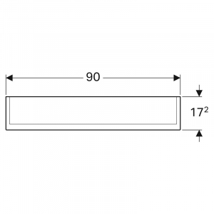 Шкафчик зеркальный Option Plus 90