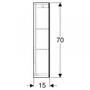 Шкафчик зеркальный Option 75