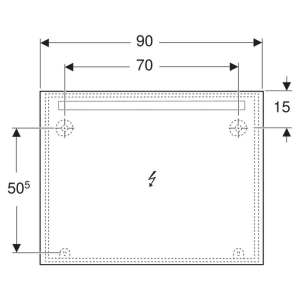 Дзеркало Option Basic Square 90