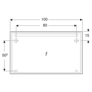Дзеркало Option Basic Square 120