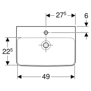 Раковина Selnova Compact 55