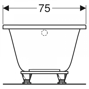 Ванна Selnova 160x75 с ножками