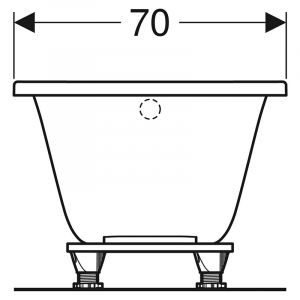 Ванна Selnova 170x70 c ножками