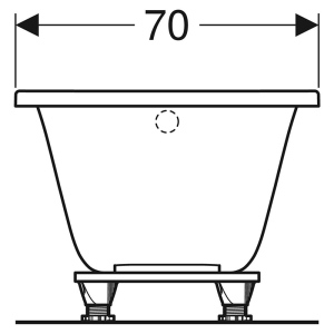 Ванна Selnova 160x70 c ножками