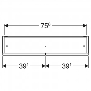 Шкафчик зеркальный Selnova Square 79