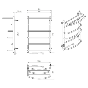 Полотенцесушитель Еврофлеш П6 50x80