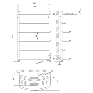 Полотенцесушитель Еврофлеш П6 50x80