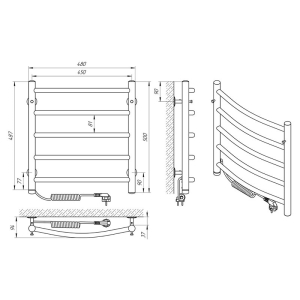 Полотенцесушитель Классик П5 45x50