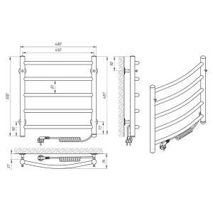 Полотенцесушитель Классик П5 45x50