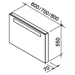 Дзеркало Classic 60x55 латте