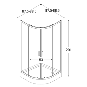 Душевая кабина Suvia 90x90