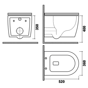 Инсталляционная система Rapid SL 38772001+чаша унитаза Manacor Rimless с сиденьем Ultraslim 11.732.00.02