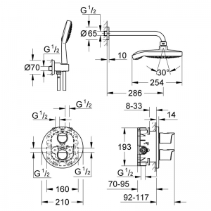Душевая система Grotherm 2000