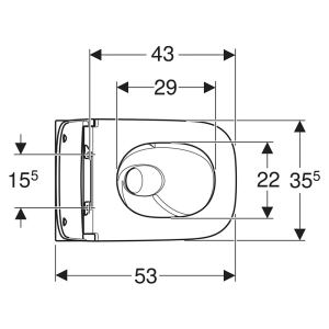 Чаша унитаза Smyle TurboFlush