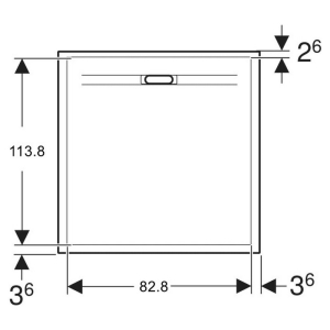 Піддон Sestra 120x90