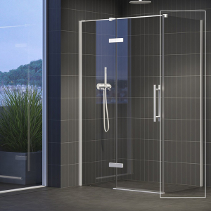 Душова стінка COPS-80 Transparent+білий