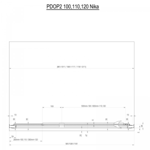 Душові двері PDOP 2-100