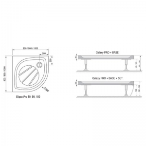 Піддон Elipso 100 PRO