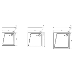 Поддон Perseus Pro 10° 90x90