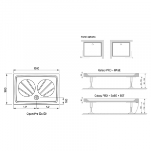 Піддон Gigant PRO 90x120