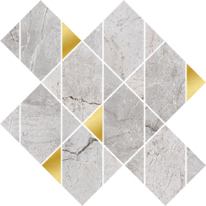 Декор Stone Hills Grey Mosaic Glossy
