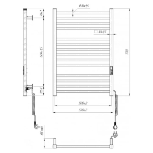 Полотенцесушитель Hygge Family HF Derby 77x53
