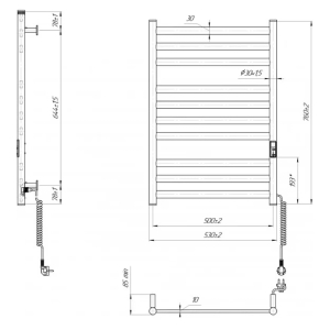 Полотенцесушитель Hygge Family HF York 77x53