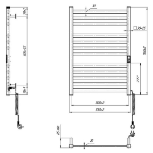Полотенцесушитель Hygge Family HF Oxford 77x53