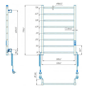 Рушникосушка Hygge Family HF Leeds 77x53