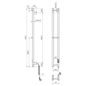 Полотенцесушитель HF Slim 117x14