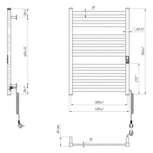 Полотенцесушитель Hygge Family HF Oxford 77x53